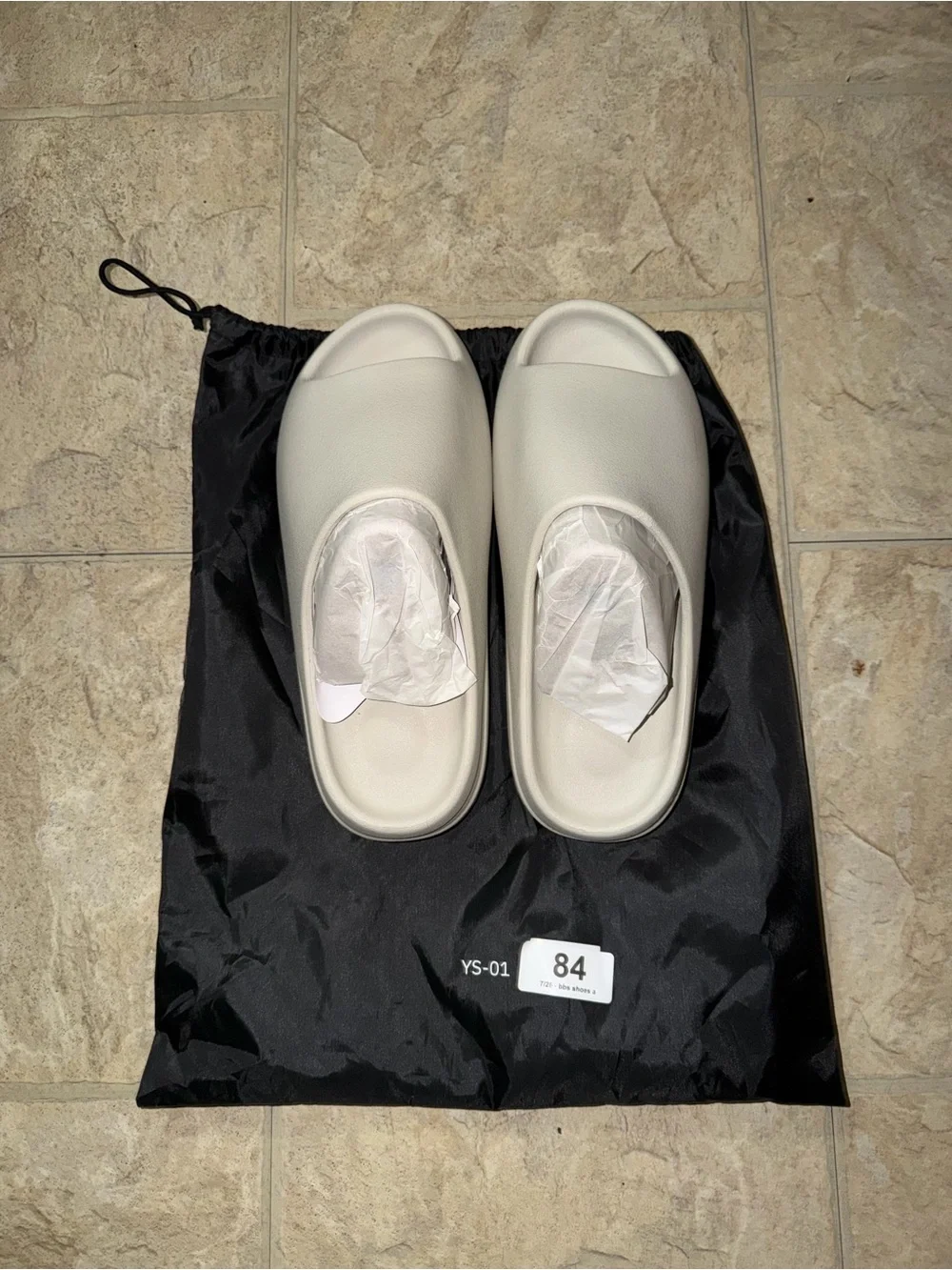 Yeezy YS01 slides “cream” ( white )